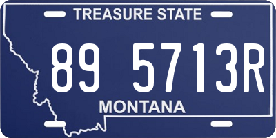 MT license plate 895713R