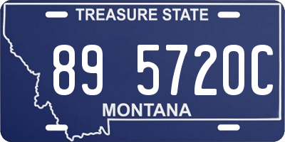 MT license plate 895720C
