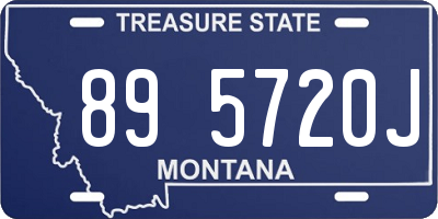 MT license plate 895720J