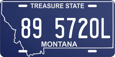 MT license plate 895720L