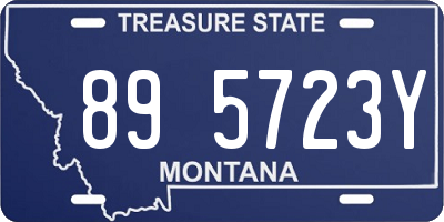 MT license plate 895723Y