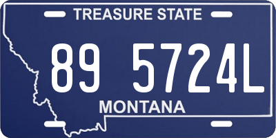 MT license plate 895724L