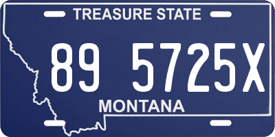 MT license plate 895725X