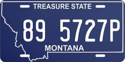 MT license plate 895727P