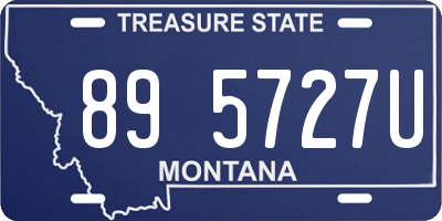 MT license plate 895727U