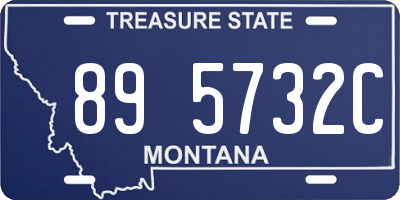 MT license plate 895732C