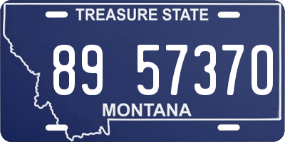MT license plate 895737O