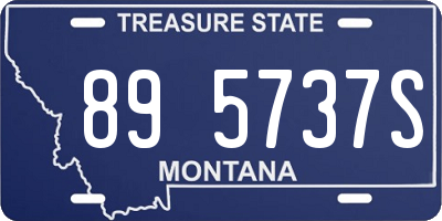 MT license plate 895737S