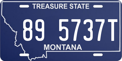 MT license plate 895737T