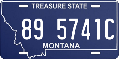 MT license plate 895741C