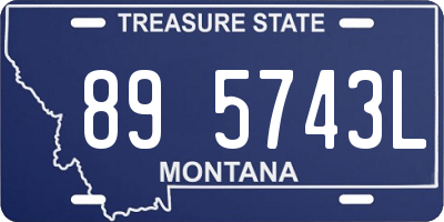 MT license plate 895743L