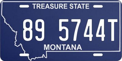 MT license plate 895744T