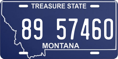 MT license plate 895746O