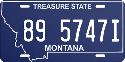 MT license plate 895747I