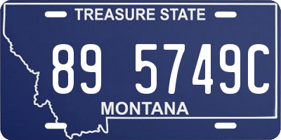 MT license plate 895749C