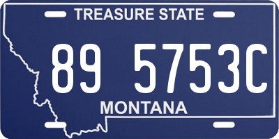 MT license plate 895753C