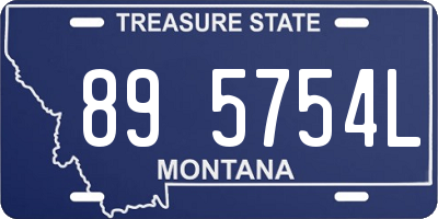 MT license plate 895754L