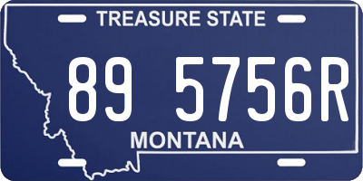 MT license plate 895756R