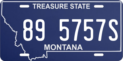 MT license plate 895757S