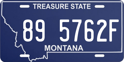 MT license plate 895762F