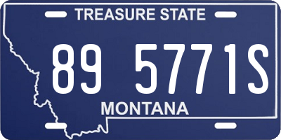 MT license plate 895771S