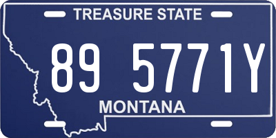 MT license plate 895771Y