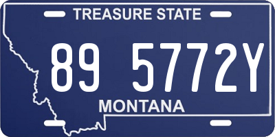 MT license plate 895772Y