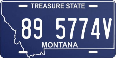 MT license plate 895774V