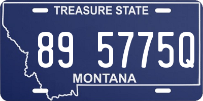MT license plate 895775Q