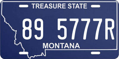 MT license plate 895777R