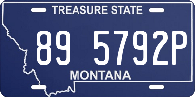 MT license plate 895792P