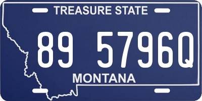 MT license plate 895796Q
