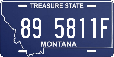MT license plate 895811F