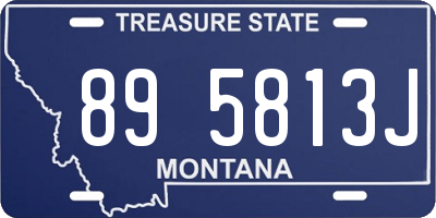 MT license plate 895813J