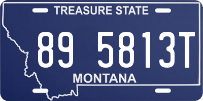 MT license plate 895813T