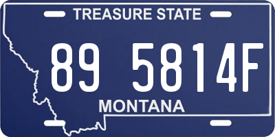 MT license plate 895814F