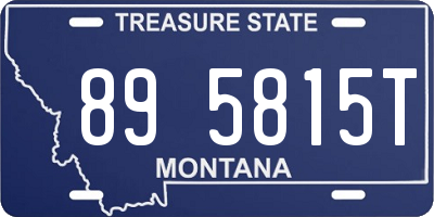 MT license plate 895815T
