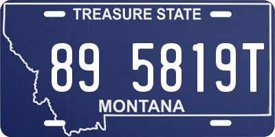 MT license plate 895819T
