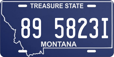 MT license plate 895823I