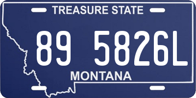 MT license plate 895826L