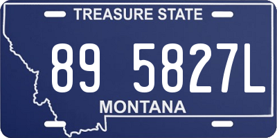 MT license plate 895827L