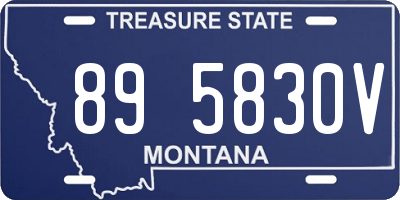 MT license plate 895830V