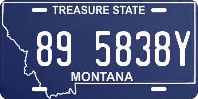 MT license plate 895838Y
