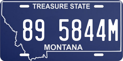 MT license plate 895844M