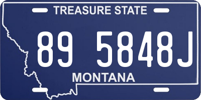MT license plate 895848J