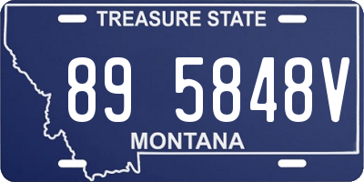 MT license plate 895848V