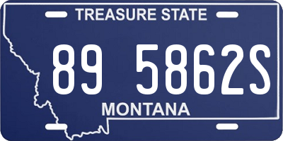 MT license plate 895862S