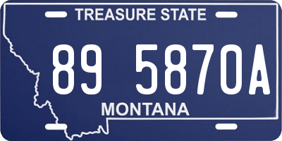 MT license plate 895870A
