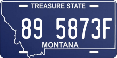 MT license plate 895873F