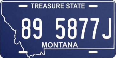 MT license plate 895877J